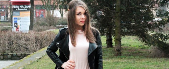 zamszowa sukienka